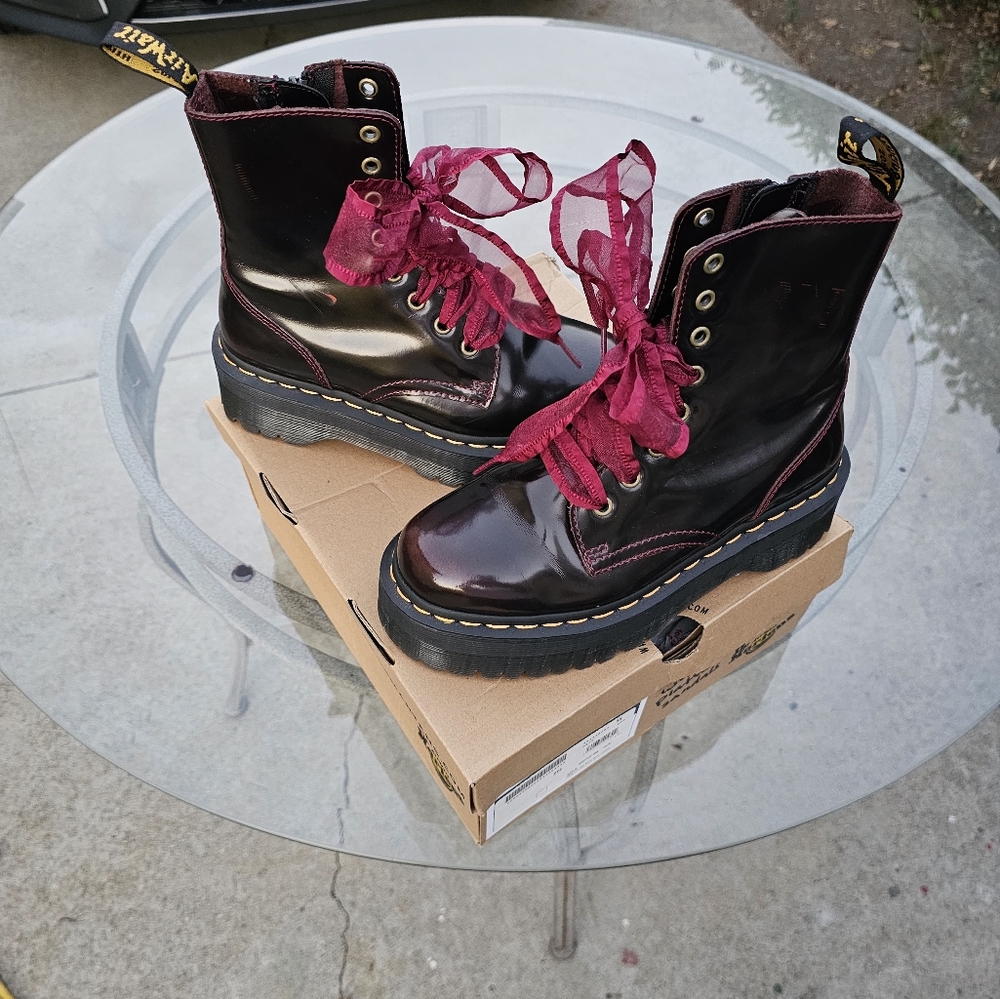RARE- Jadon Arcadia Leather Platform Boot - Picture 6 of 15
